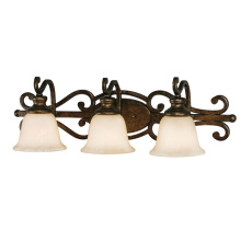 Golden 8063-BA3 BUS - Wry Lighting Heartwood 3-light Vanity in Burnt Sienna